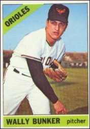 1966 Topps Baseball Cards      499     Wally Bunker